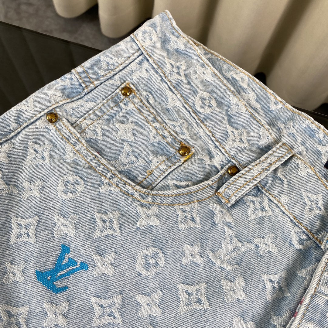 Conjunto denim da LV