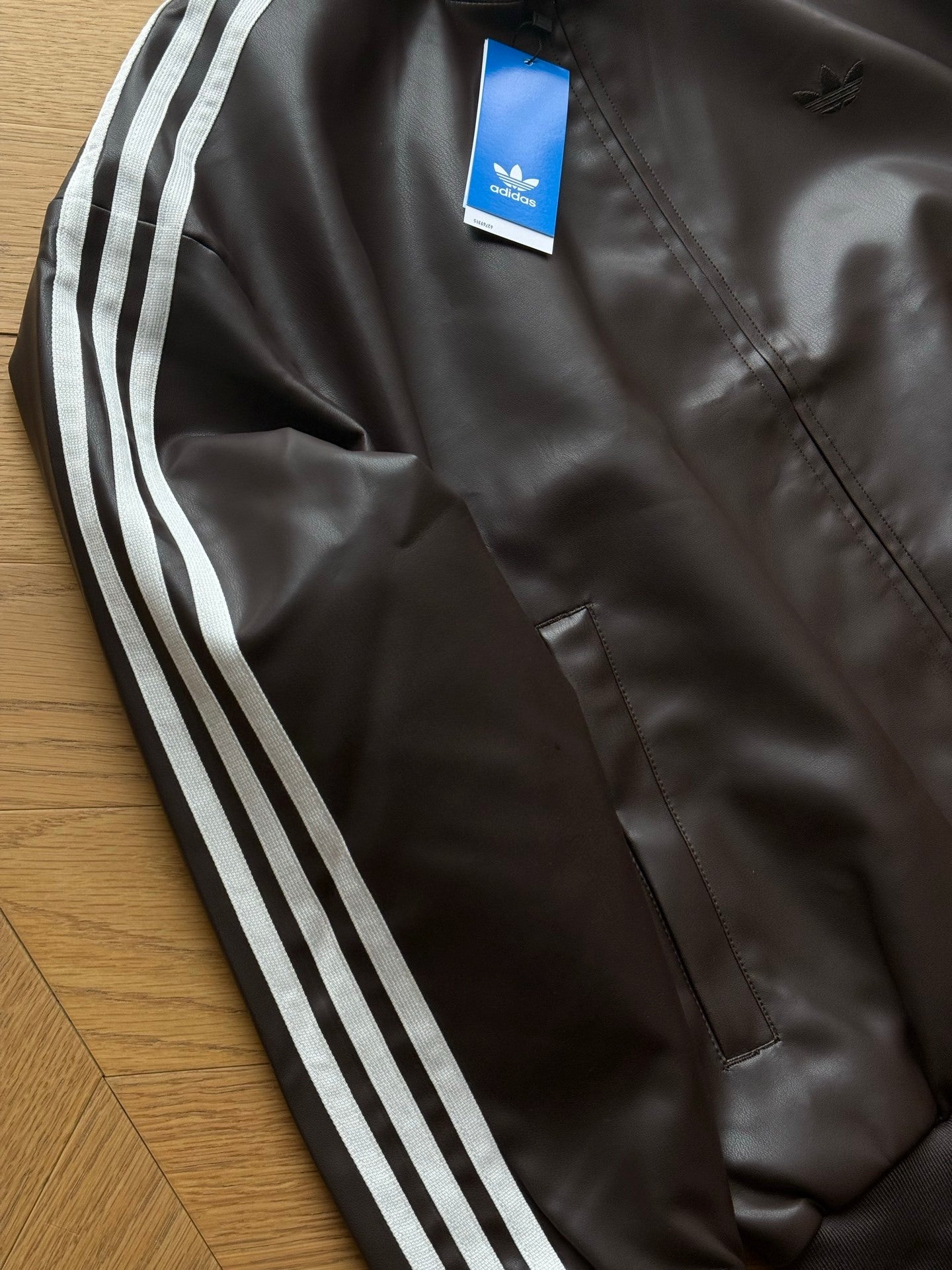 Adidas Originals Pleather 3S Track Top