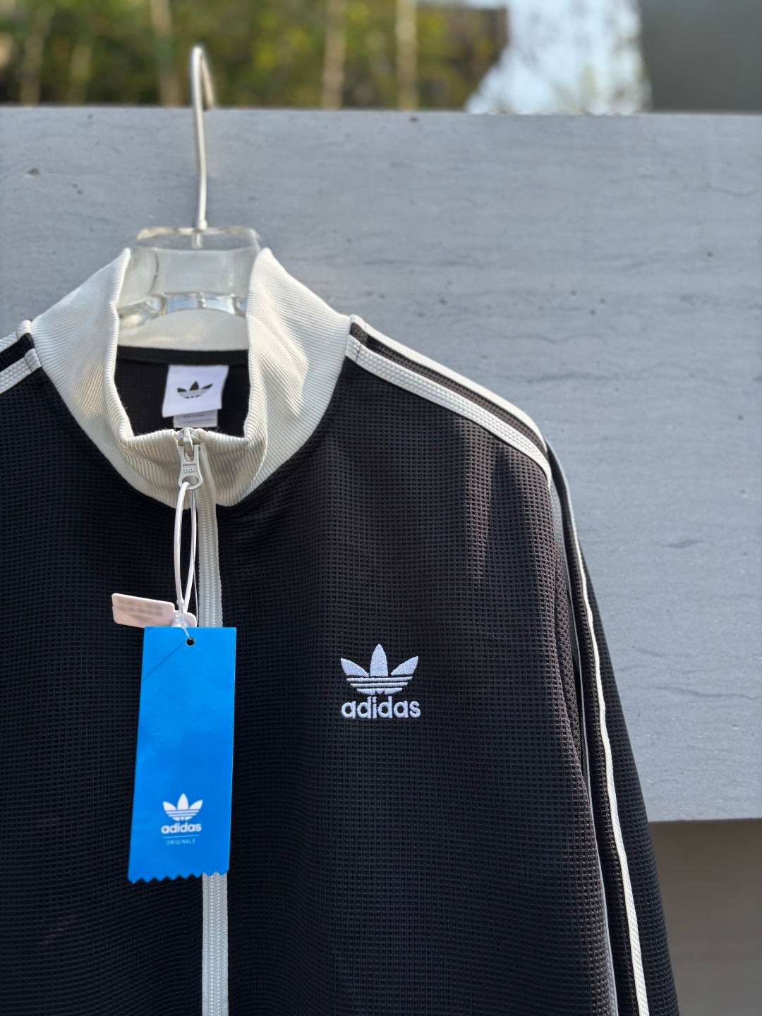 Adidas Originals Knit Track Top Preto + Branco