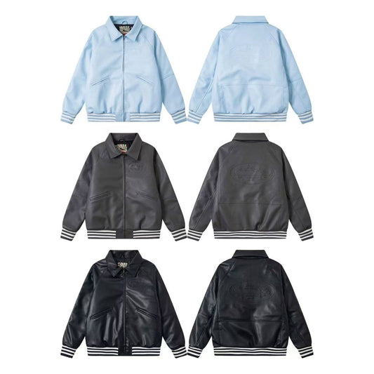 Corteiz Skydive Leather Jacket