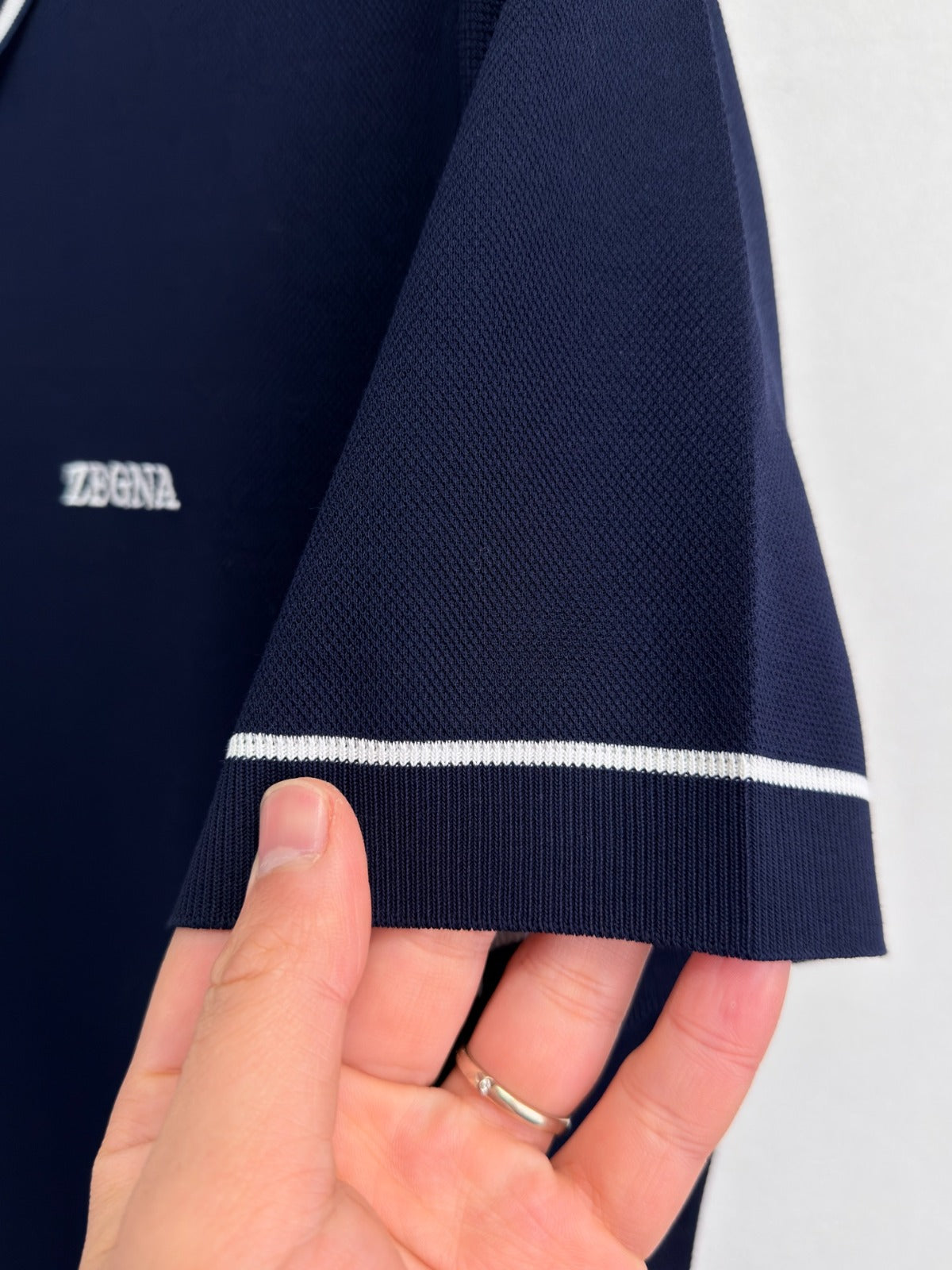 Polo Zegna 100% algodão