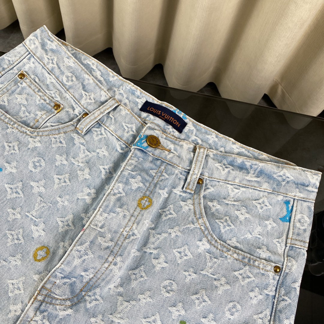 Conjunto denim da LV