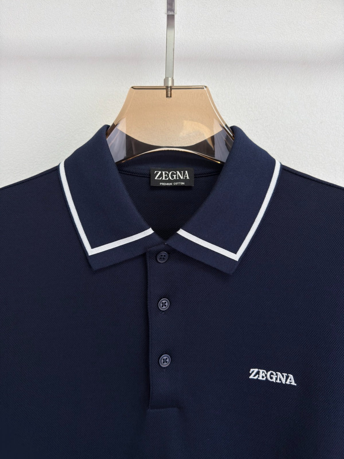 Polo Zegna 100% algodão