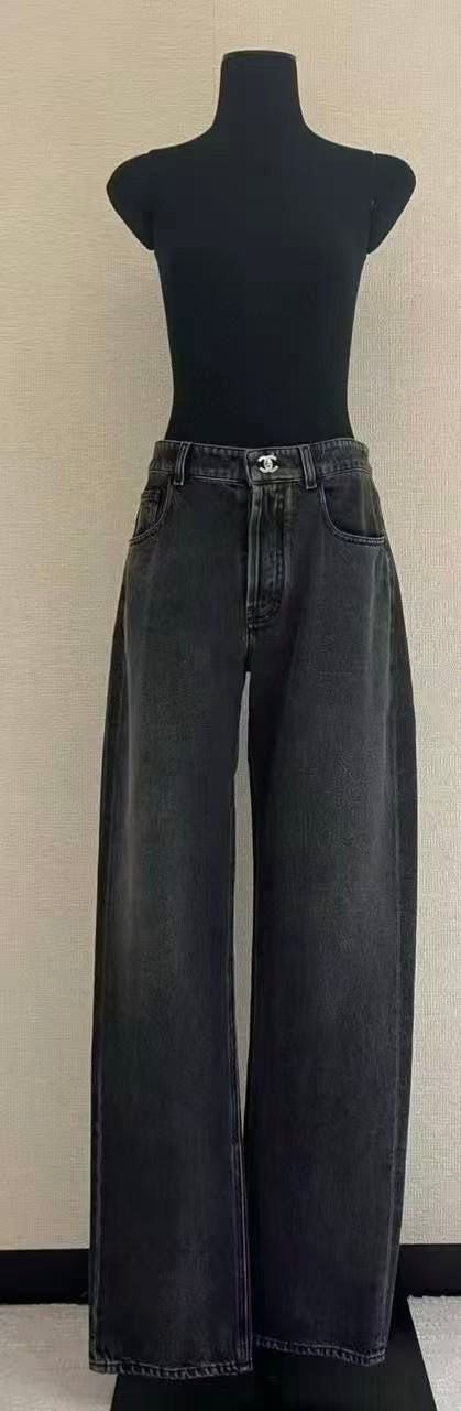 Calça de ganga Chanel