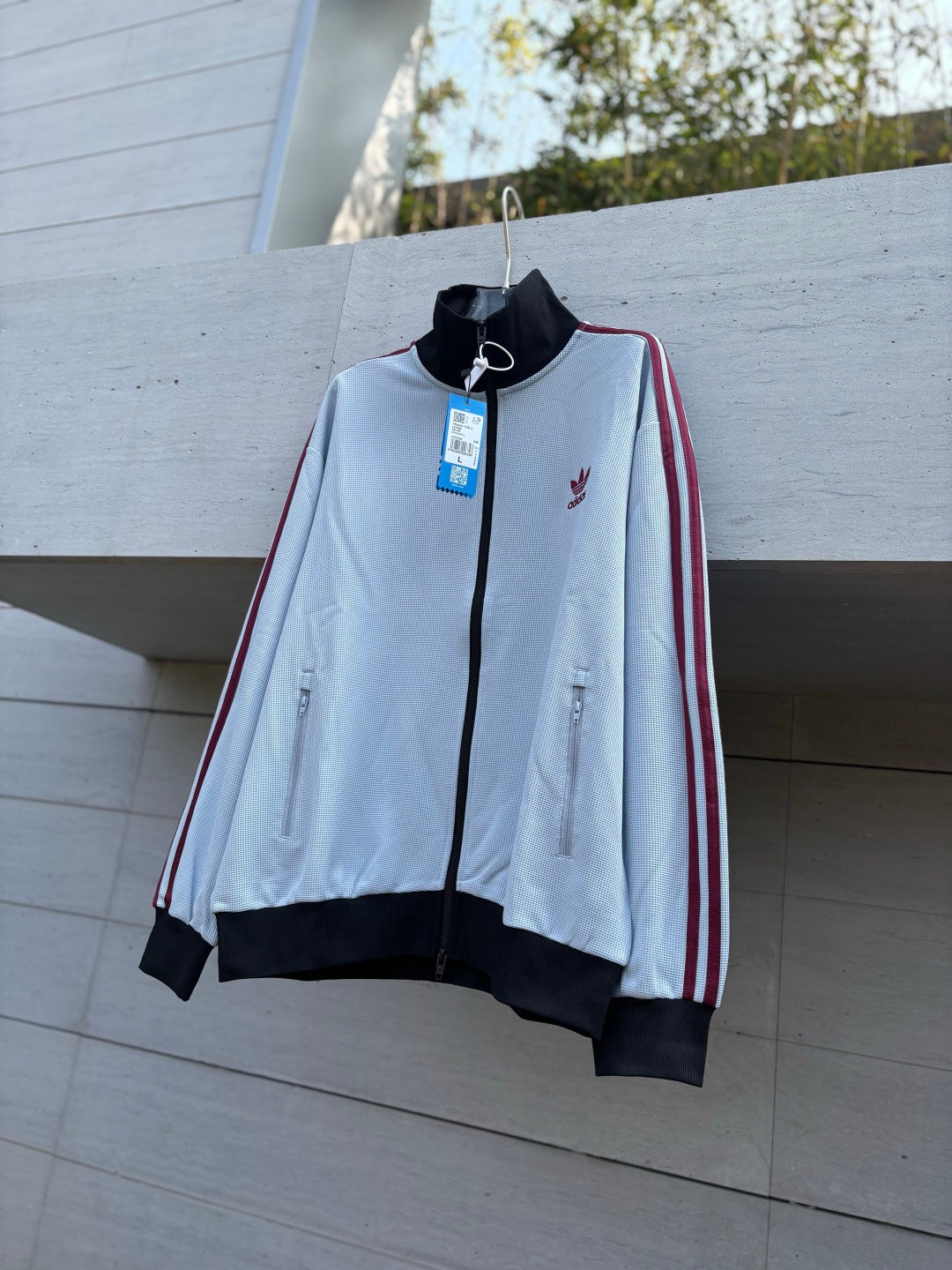 Adidas Originals Knit Track Top Azul + Preto + Bordeaux