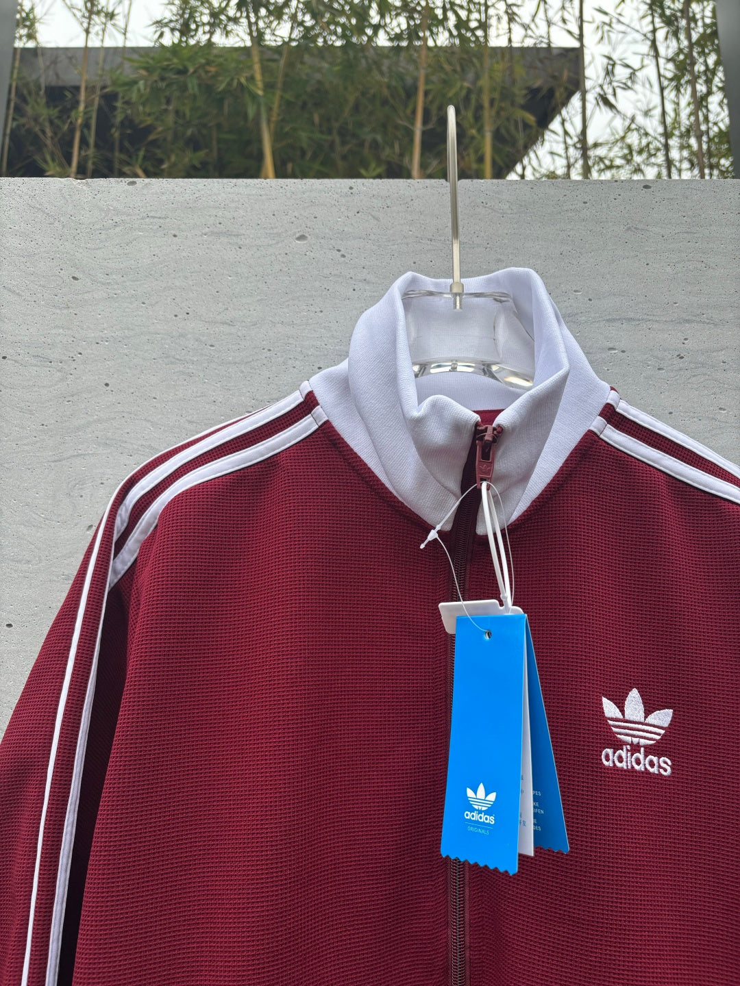 Adidas Originals Knit Track Top Vermelho + Branco