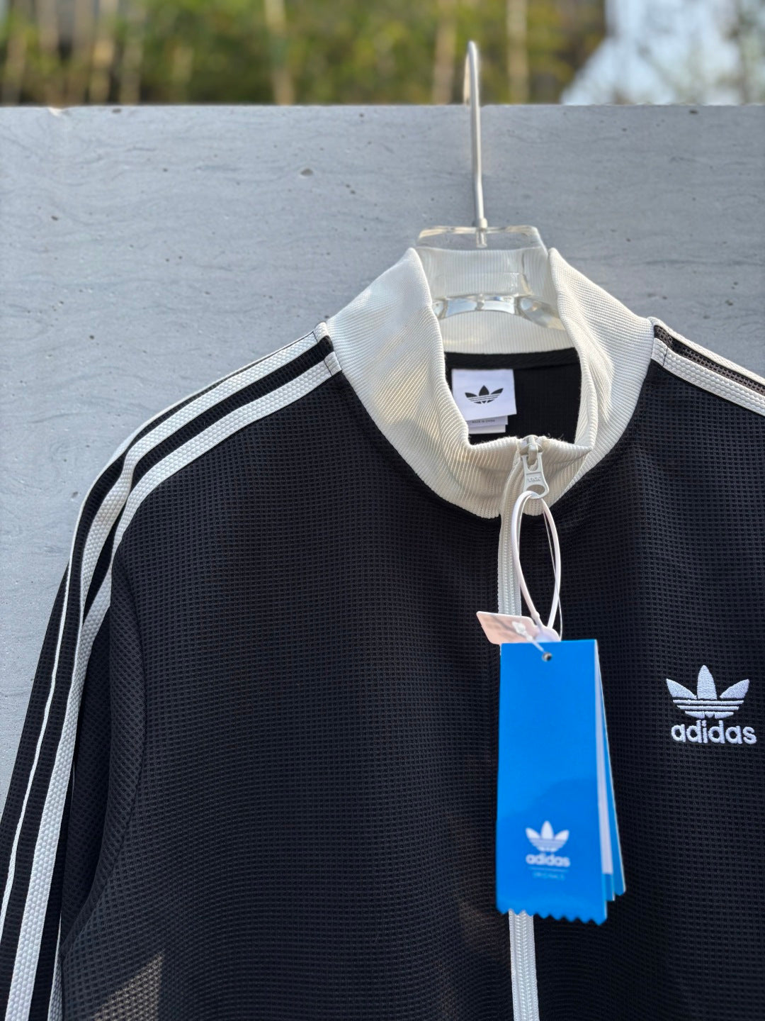 Adidas Originals Knit Track Top Preto + Branco