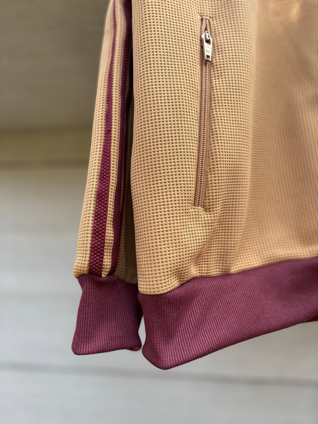 Adidas Originals Knit Track Top Bege + Bordeaux