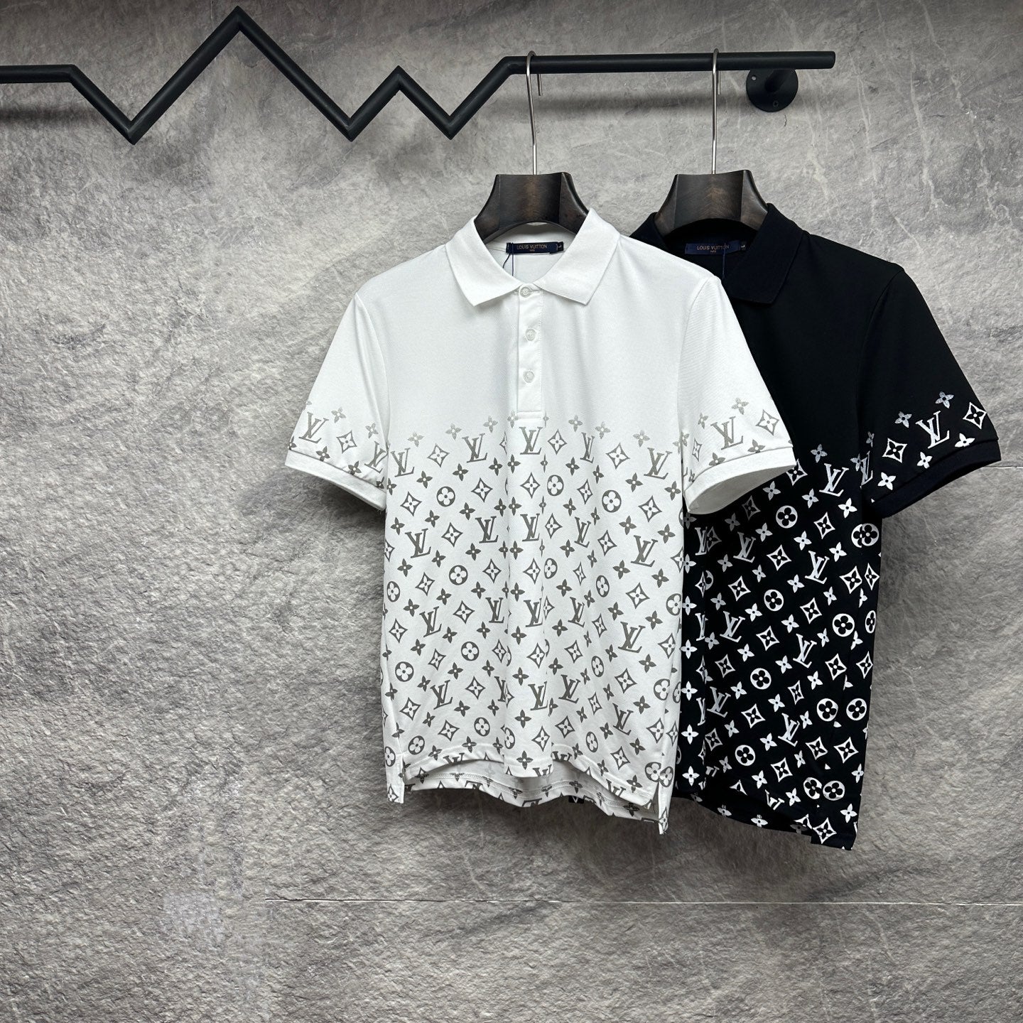 Polo LV Louis Vuitton monograma estampado gradiente
