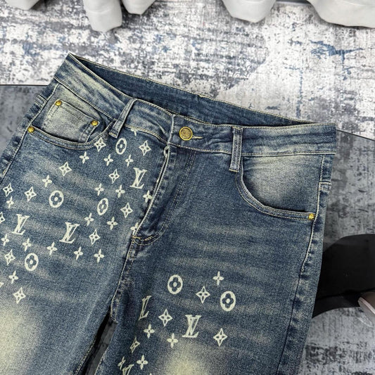 Calça de ganga LV slim fit