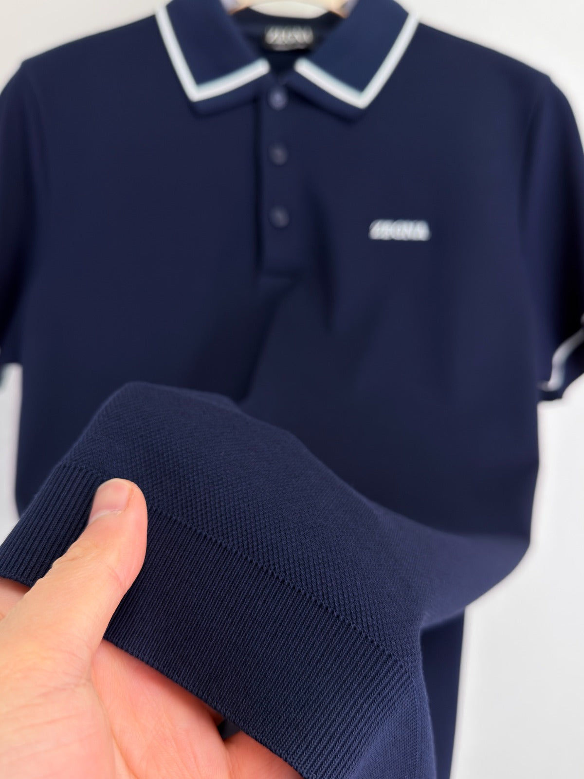 Polo Zegna 100% algodão