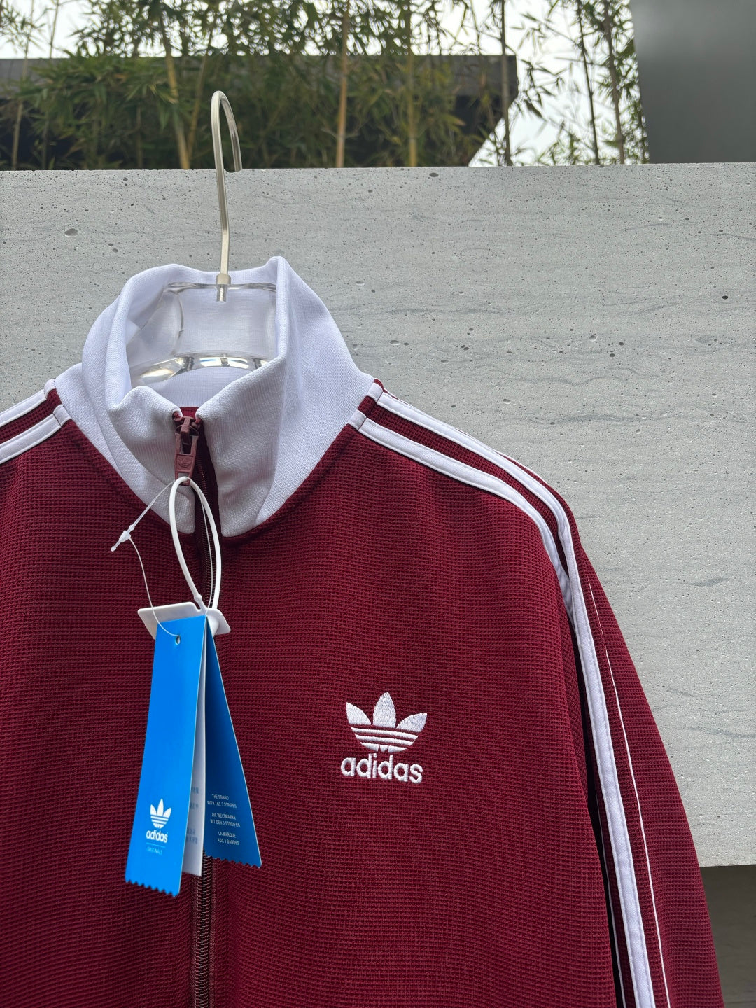 Adidas Originals Knit Track Top Vermelho + Branco