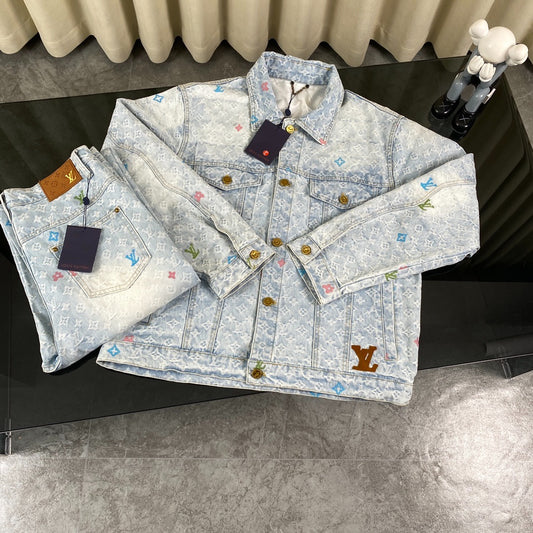 Conjunto denim da LV