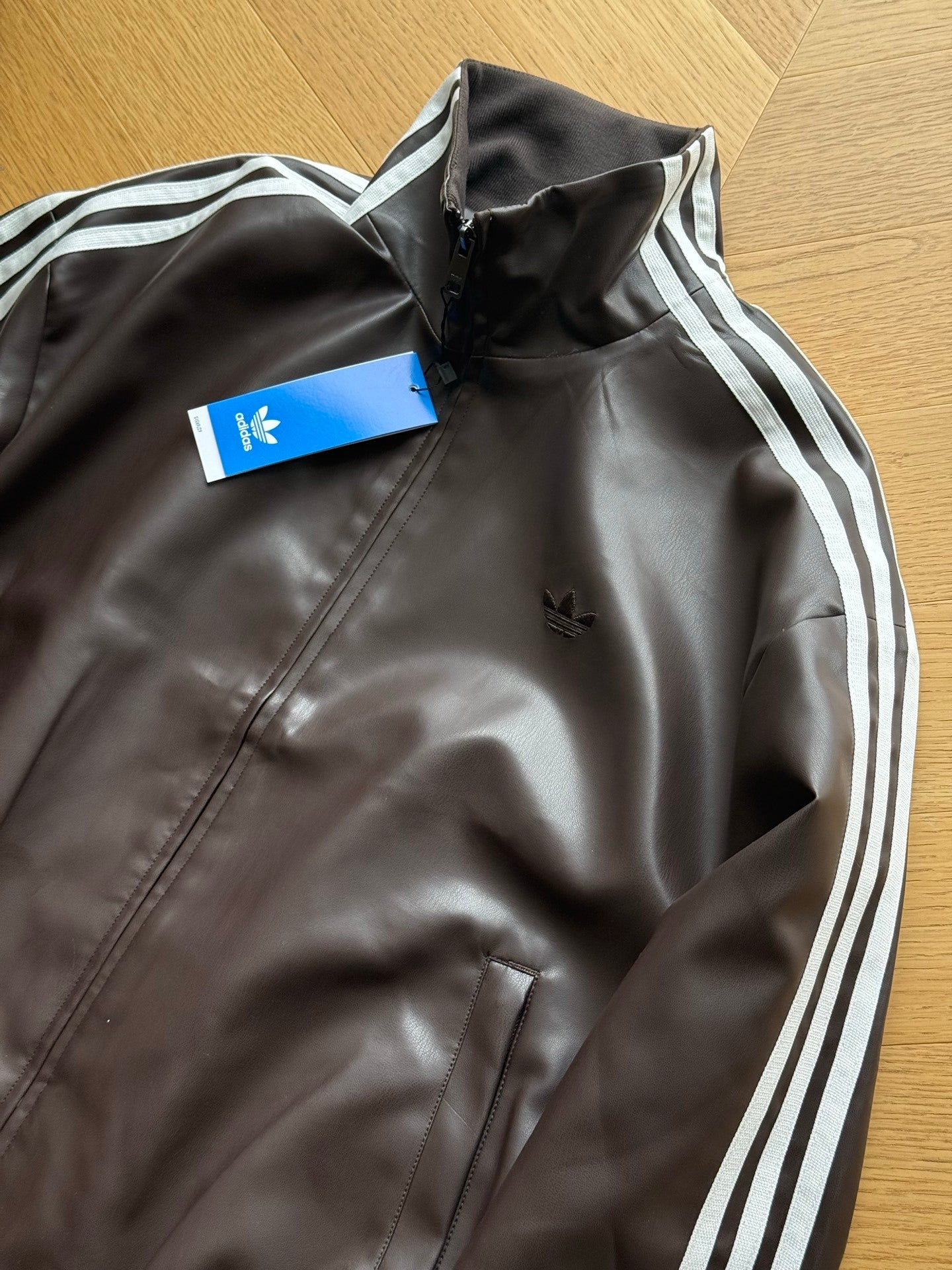Adidas Originals Pleather 3S Track Top