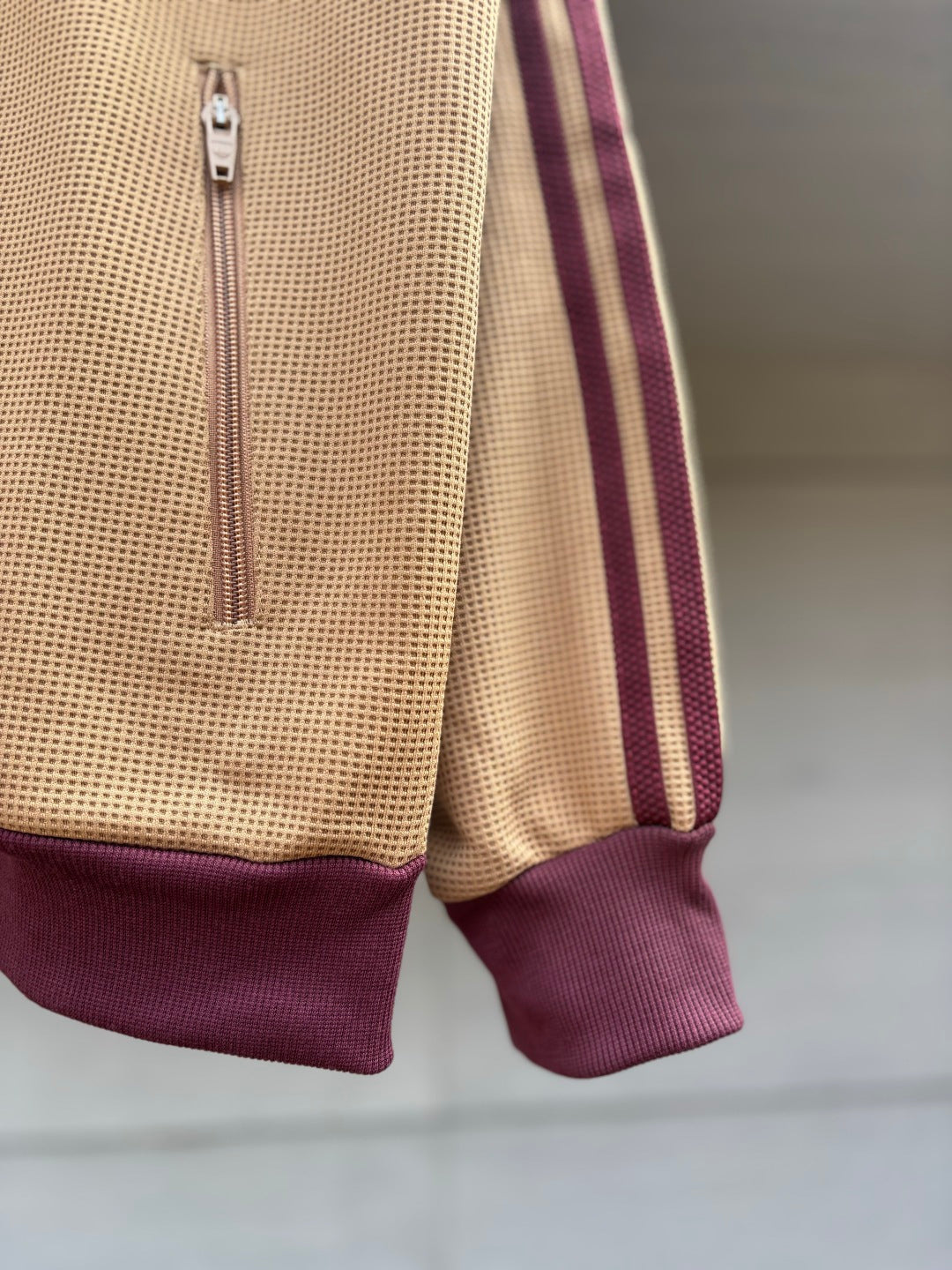 Adidas Originals Knit Track Top Bege + Bordeaux