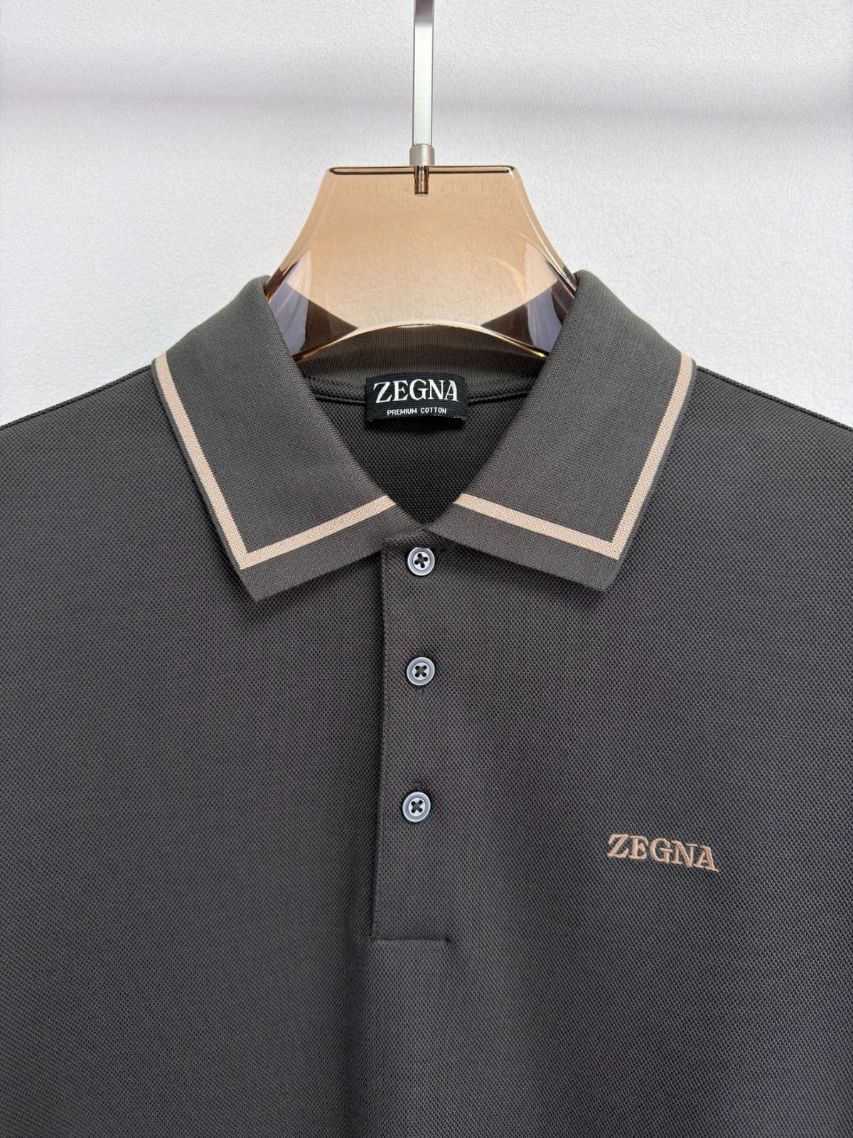 Polo Zegna 100% algodão