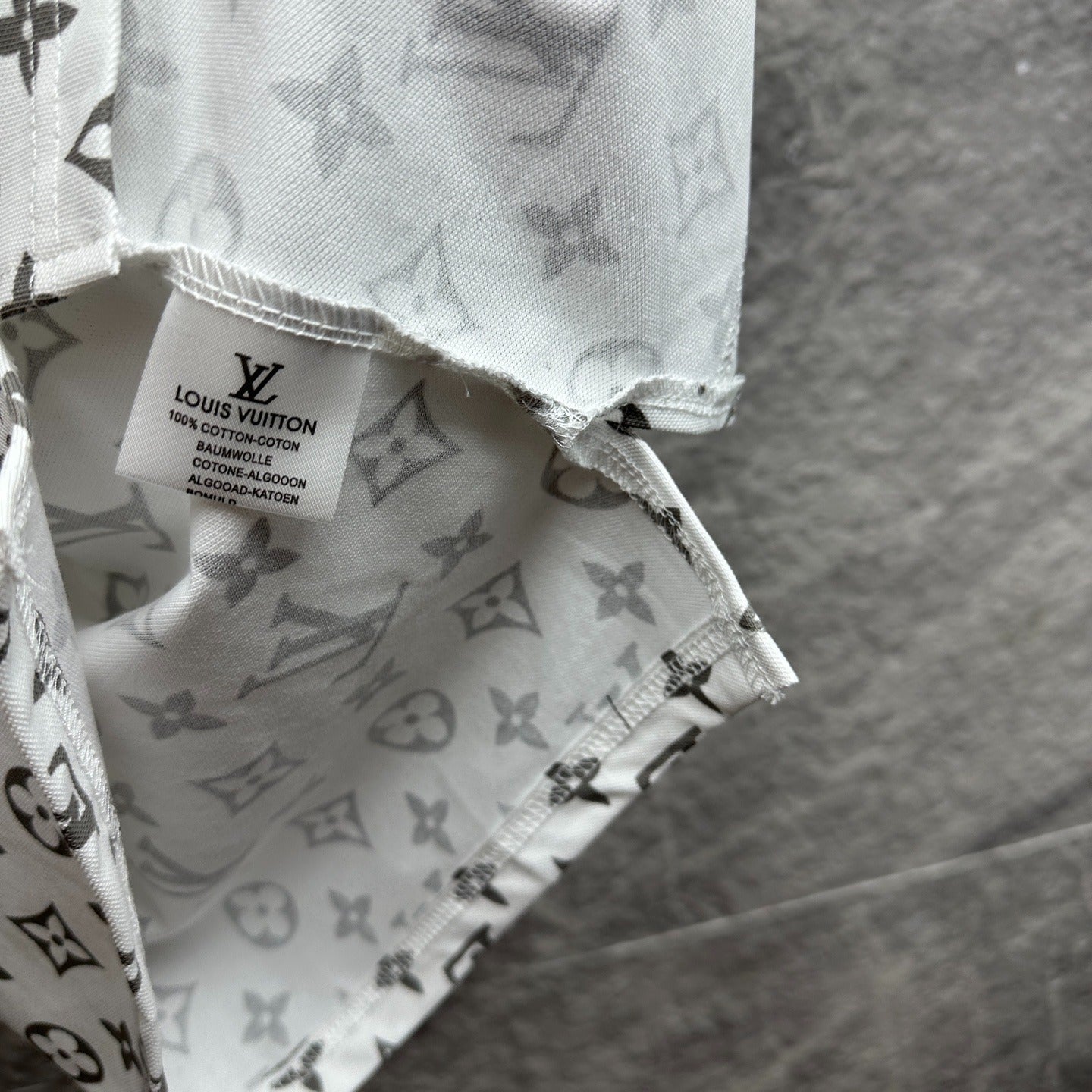 Polo LV Louis Vuitton monograma estampado gradiente
