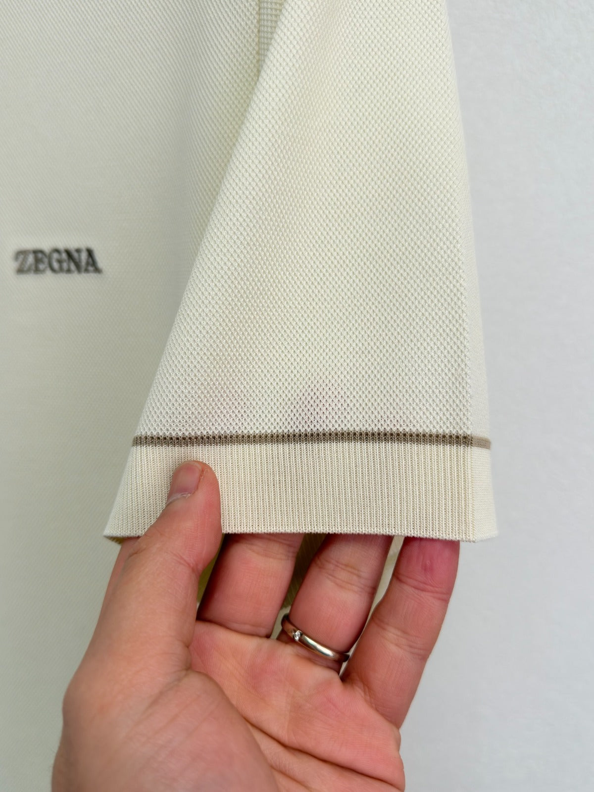 Polo Zegna 100% algodão
