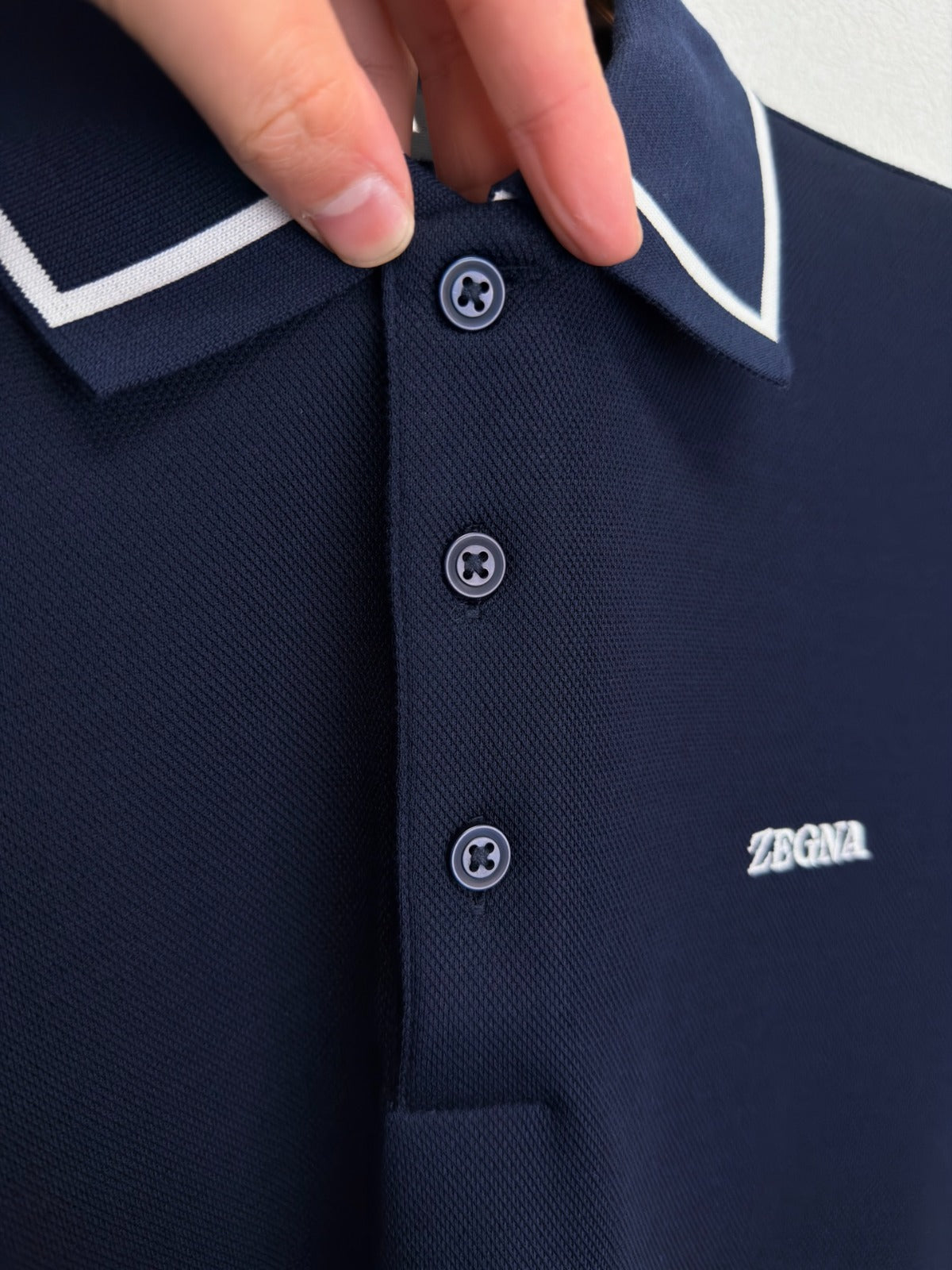 Polo Zegna 100% algodão