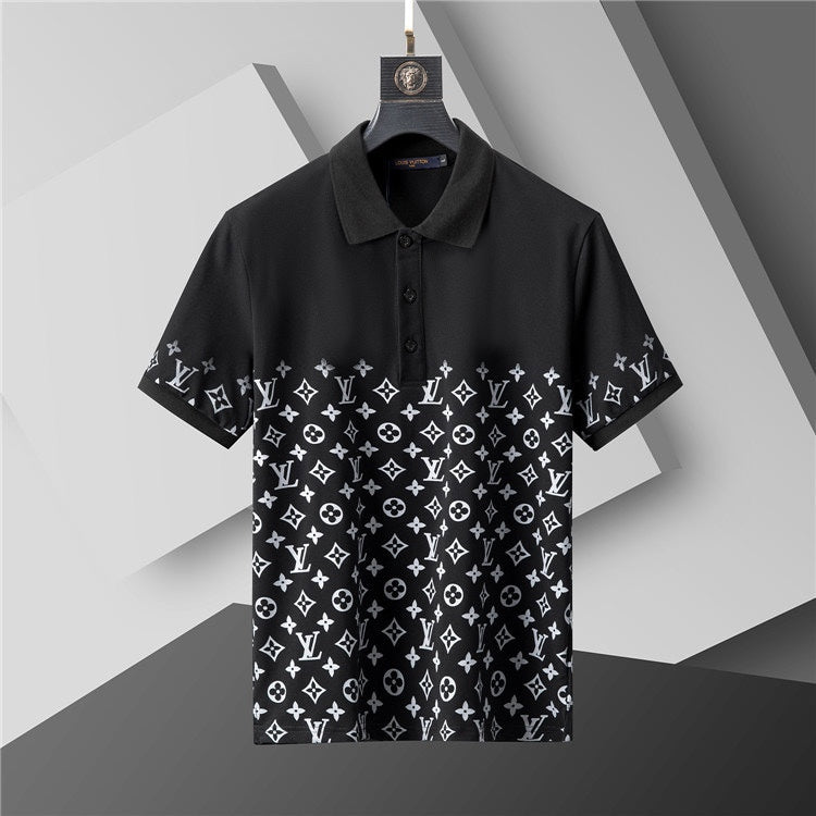 Polo LV Louis Vuitton monograma estampado gradiente
