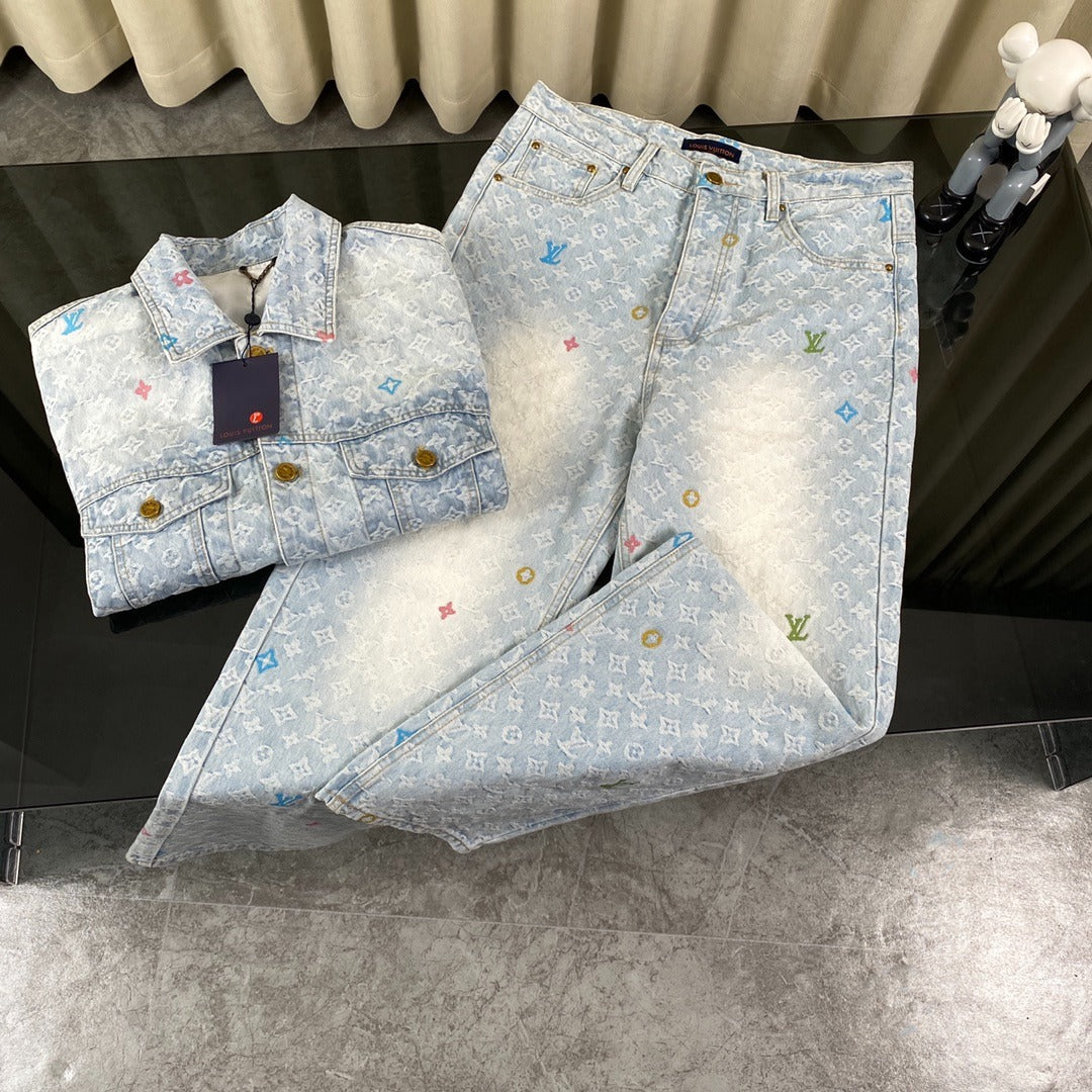 Conjunto denim da LV