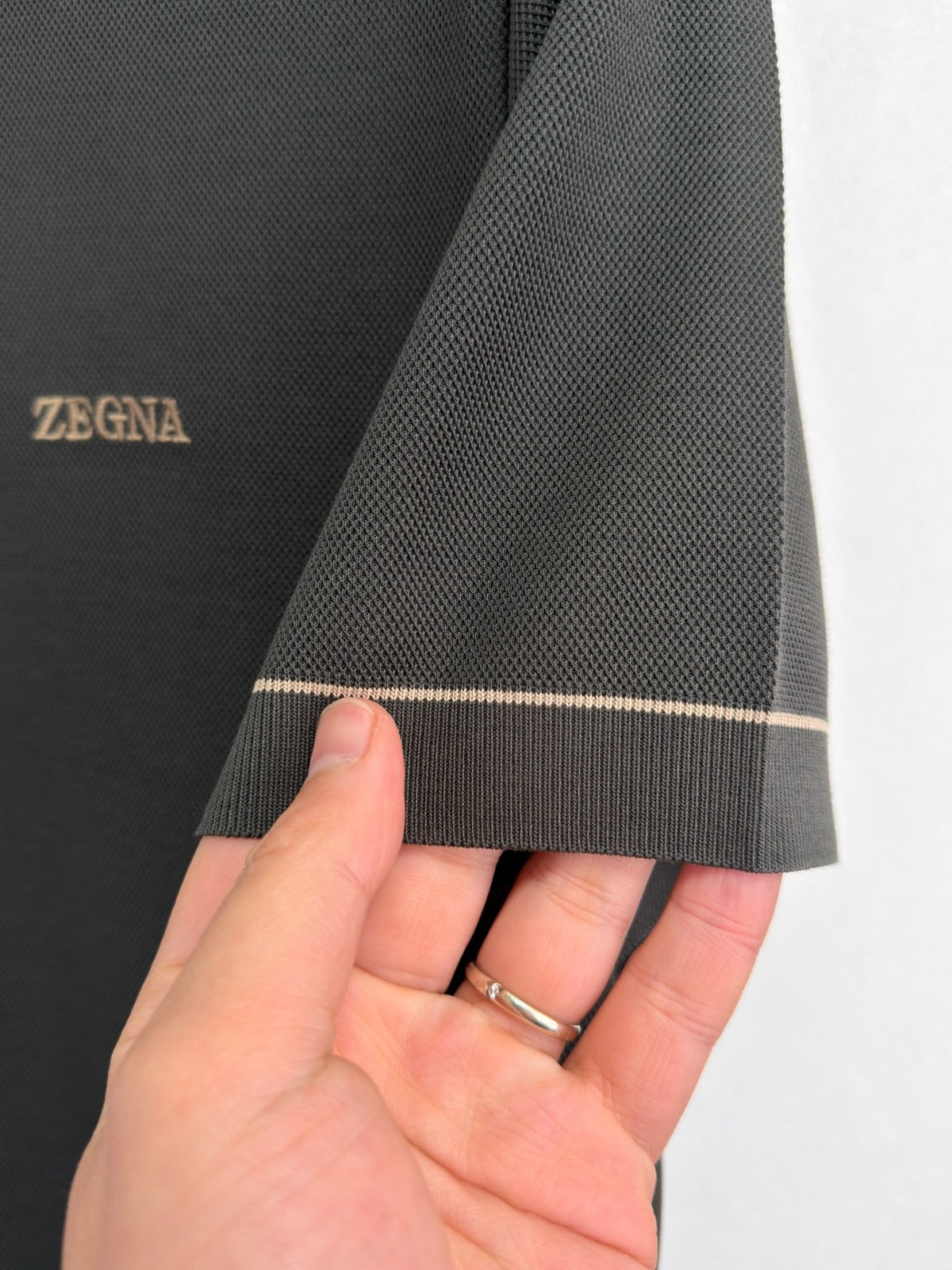 Polo Zegna 100% algodão
