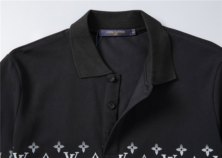 Polo LV Louis Vuitton monograma estampado gradiente