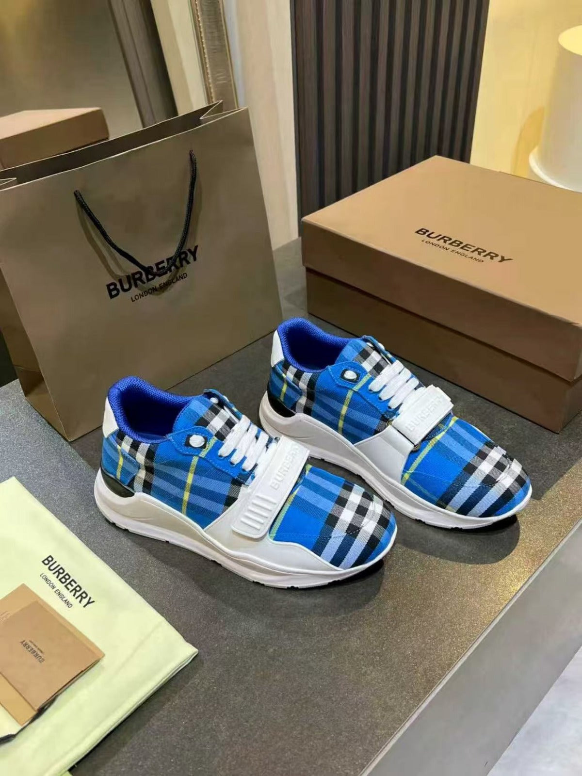 Burberry Checked Sneakers