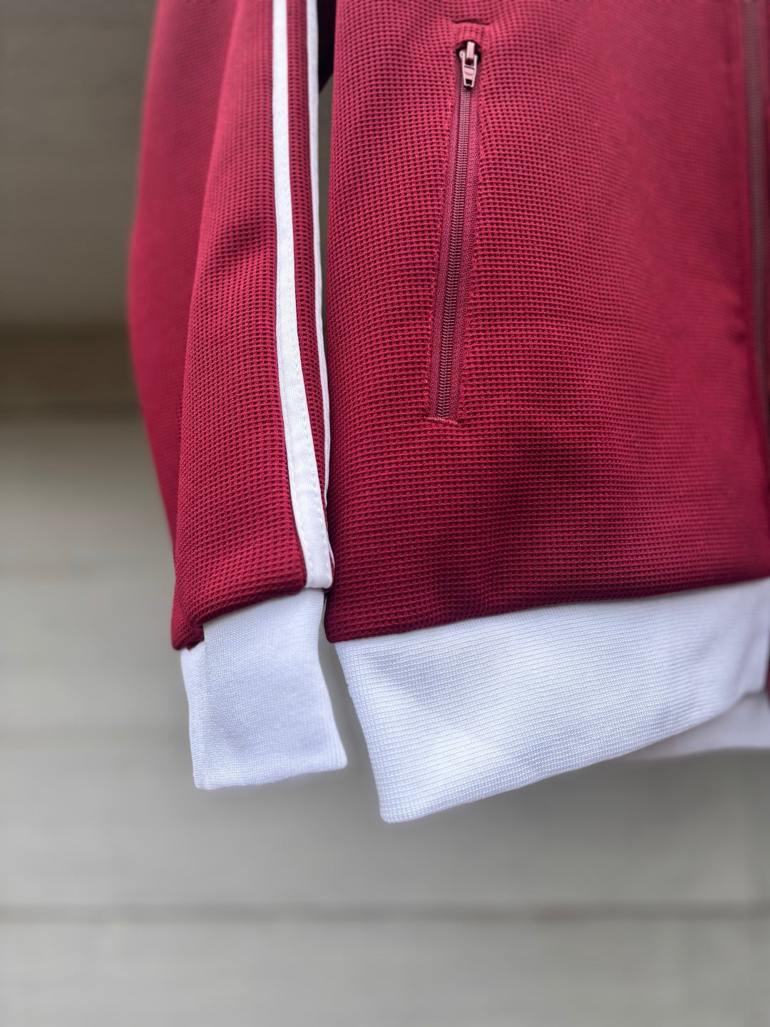 Adidas Originals Knit Track Top Vermelho + Branco