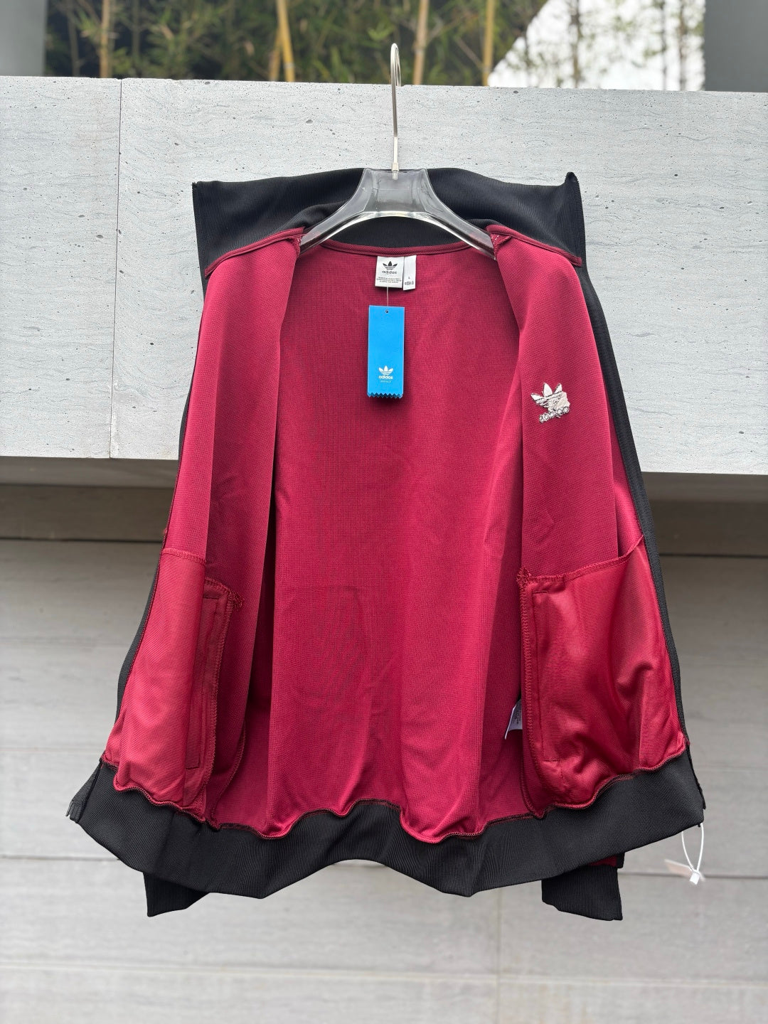 Adidas Originals Knit Track Top Bordeaux + Preto
