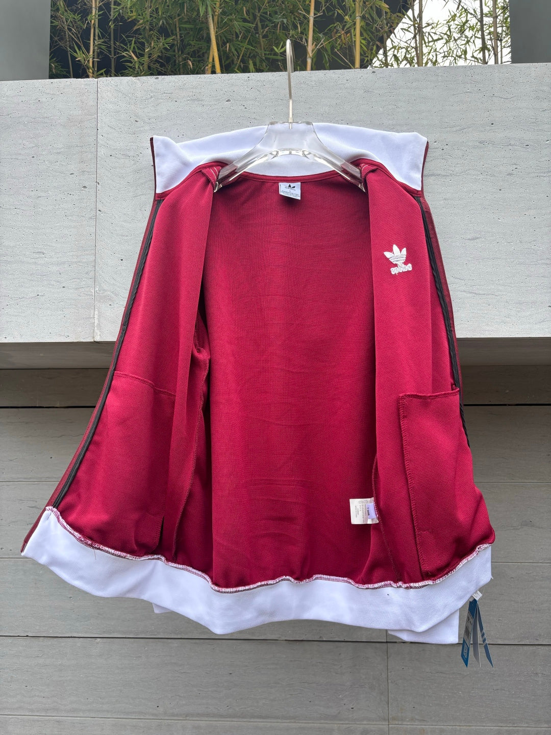 Adidas Originals Knit Track Top Vermelho + Branco