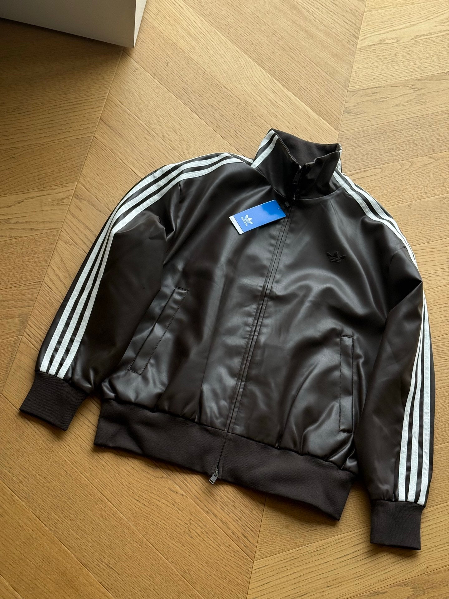 Adidas Originals Pleather 3S Track Top
