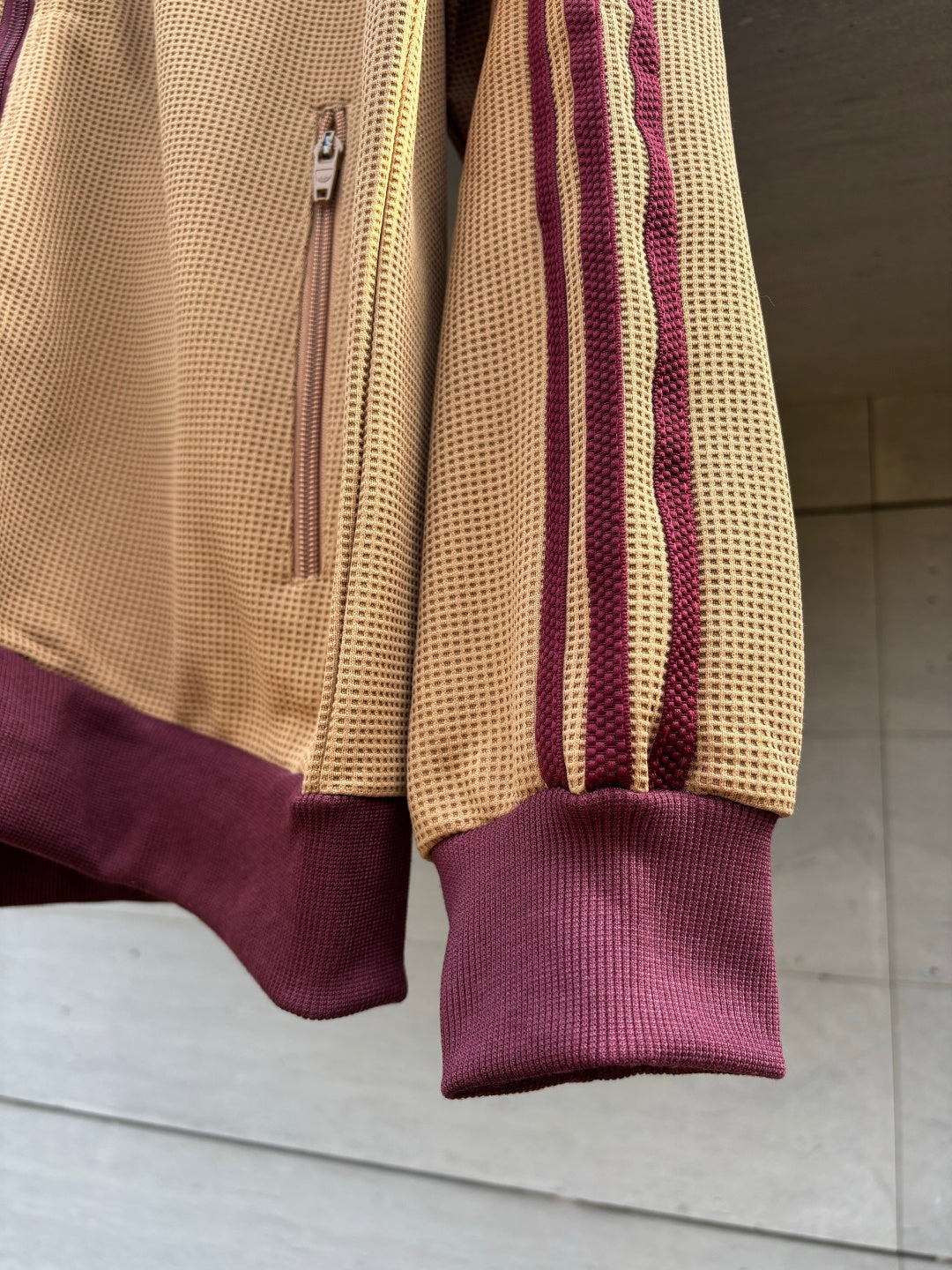 Adidas Originals Knit Track Top Bege + Bordeaux