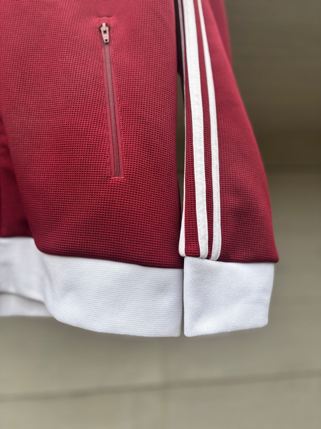 Adidas Originals Knit Track Top Vermelho + Branco